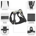 thumbnail image 3 of Vsdgher Fathers day Pattern Dog Harness,No Pull Pet Harness with Soft Padded Handle,Adjustable Reflective Vest with 2 Buckles,4 Slide Buckles,S-XL, 3 of 5