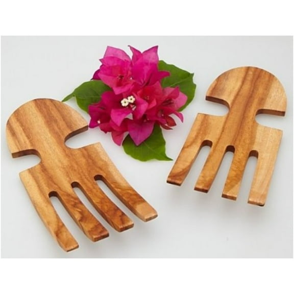 Acacia Wood Salad Or Pasta Servers Pair 7" x 3" x .25"