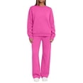 thumbnail image 2 of Jovrlynd Two Piece Sets for Women Crewneck Long Sleeve Sweatshirt Wide Leg Pants Lounge Sets Fall Winter Outfits, 2 of 7