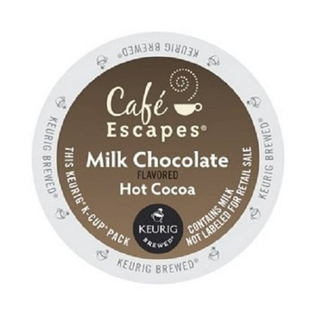 Cafe Escapes K-Cup Portion Hot Cocoa for Keurig Brewers - Milk