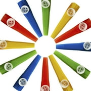 Plastic Kazoo - 12 Pack Assorted Colors - For Birthday gift, Party Favor Bags, Goody Bag Stuffers.