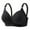 Black, variant on Akafmk Plus Size Womens Bras, Push Up Bras for Women, Woman's Stripe Gathered Together Large Size Daily Bra Underwear No Rims