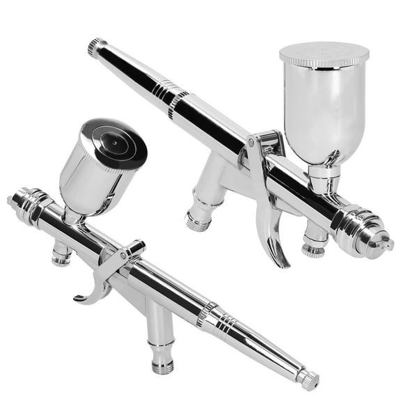 Airbrush T217A Airbrush Kit 0.5mm Air Brush Set With 15CC Paint Fluids Cups For Car Model DIY Painting Makeup Nail Art Cake Decorating Design