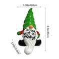thumbnail image 3 of ToyKingdee Christmas Stocking Holders for Mantle, Christmas Gnome Stocking Hangers for Mantel, Christmas Room Stocking Hooks for Fireplace Window Counter Decoration, 3 of 6