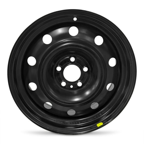 For 2006-2012 Dodge Charger 17 Inch Powder-Coated Black Steel - Genuine OEM Rim - Road Ready Car Wheel