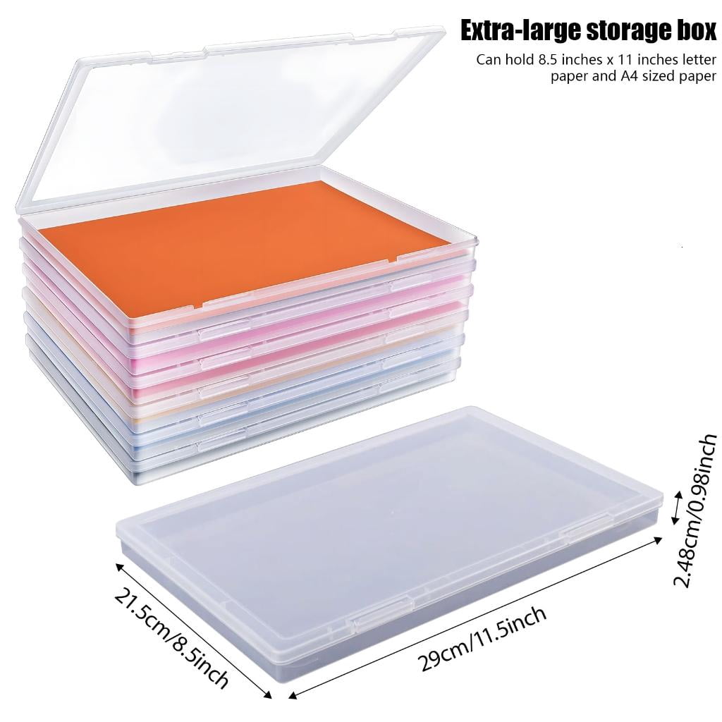 ANXPTIME Photo Holder Box Features Locking for 8x10inch Photos Moisture Proof Scrapbooks Paper Storage Case