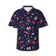 thumbnail image 1 of Balery Winter Sports Fun Pattern Camisas hawaianas de manga corta para hombre, camisas playeras de corte holgado, camisas de vacaciones con botones,3X-Large, 1 of 7