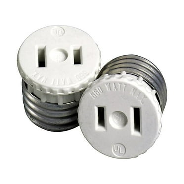 Leviton C22-00125-000 Lamp Holder Adapter, 660 W, White