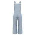 thumbnail image 7 of gakvbuo Summer Jumpsuits Overalls Romper Playsuit Suspender Trousers for Women'S Solid Color Sleeveless Casual Wide-Leg Jumpsuit Adjustable Shoulder Strap Romper WithPockets, 7 of 7