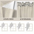 thumbnail image 5 of Blue Flower Swag Curtains for Kitchen/Bedroom/Living Room, Spring Farmhouse Country Floral Plant Beige Scalloped Curtains 63 Inch Long, Window Swag Topper Curtains Valances 2 Panels Set 36"x63", 5 of 8