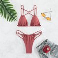 thumbnail image 3 of Traje de baño de bikini para mujer, conjunto de bikini para mujer Traje de baño cruzado para mujer Conjunto de bikini para mujer Estándares líderes en la industria, 3 of 6