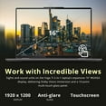 thumbnail image 5 of Lenovo Yoga 7i 2-in-1 16" 2K Touchscreen Laptop, Intel Ultra 7 155U, 16GB LPDDR5X, 1.28TB Storage(1TB SSD +288GB Docking Station Set), Backlit Keyboard, Fingerprint Reader, WiFi 6E, Win 11, Grey, 5 of 8