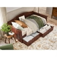 thumbnail image 3 of AFI Nantucket Twin Wood Daybed with Set of 2 Drawers in Walnut, 3 of 5