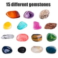 thumbnail image 4 of Minerals Digging Set Toy Rocks and Fossils DIY Kit with 15 Gemestones Geology Stones Gift for Children, 4 of 8