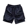 thumbnail image 7 of Women's Quick Dry Cargo Shorts, Elastic Waist Drawstring Hiking Shorts with Multi-Pockets, Lightweight and Breathable for Outdoor Activities and Casual Wear Black XL, 7 of 7