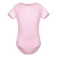 thumbnail image 3 of Yartina Kids Girls Short Sleeves Ballet Dance Gymnastics Leotard Clothing with Tied Skirt Pink XXL, 3 of 6