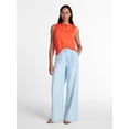 thumbnail image 3 of Time and Tru Women’s Tie Front Sleeveless Top, Sizes XS-XXXL, 3 of 6