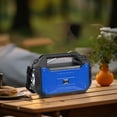 thumbnail image 4 of Qocolhg Portable Bluetooth Speaker with Solar Charge, Wireless Speaker Audio with Outdoor Emergency Flashlight, Longer Playtime Fun Party Light High Power Speaker for Indoor or Outdoor Use, Blue, 4 of 9