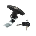 thumbnail image 4 of CUTICATE T Handle Lock with Keys,Easy to Install Shed Door Latch Keyed T Handle Lock Kit for Tool Box, Vehicle, Trucks, Car, Vehicles Black, 4 of 8