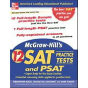 McGraw-Hill's 12 Practice SATs and PSAT, Used [Paperback]