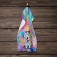 thumbnail image 4 of Carolines Treasures DAC2551KTWL 25 x 15 in. Samoyed Hippie Dawg 100 Percent Cotton Kitchen Towel, 4 of 5