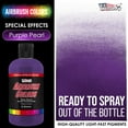 thumbnail image 2 of U.S. Art Supply 8-Ounce Special Effects Purple Pearl Airbrush Paint, 2 of 8