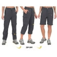 thumbnail image 2 of Little Donkey Andy Women's Stretch Convertible Pants, Zip Off Quick Dry Hiking Pants Dark Gray Size 3XL, 2 of 5
