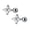 Silver, variant on Tiny Flower 925 Sterling Silver Stud CZ Helix Tragus Screw Back Earrings A4028-Silver
