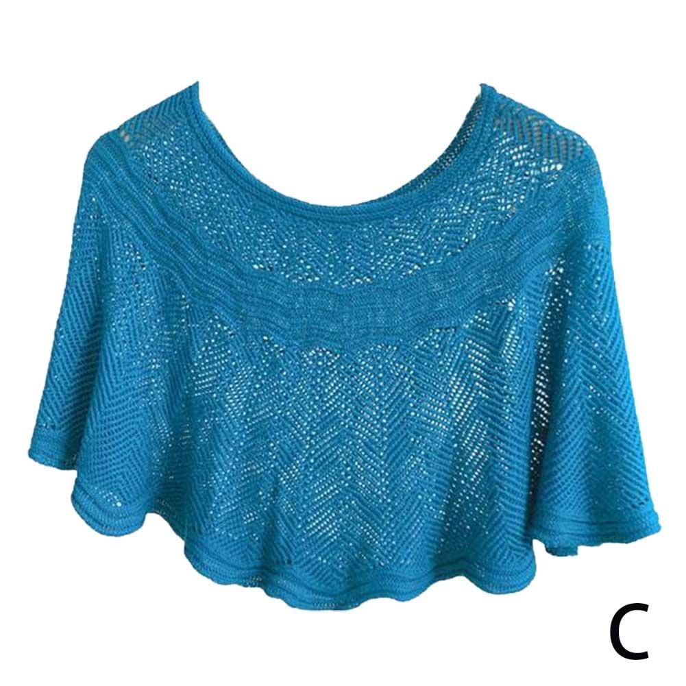 Knitted SunProof Shawl Ice Silk Cool Hood Scarf Women's s Shawl Open