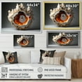 thumbnail image 4 of Designart "Radiant Orange Geode Minimalism" Stone Geode Floater Framed Wall Art Prints, 4 of 5