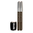 thumbnail image 3 of L.A. COLORS 2pc.Precision Pencil Eyeliner & Ultra-fine Detailing Brow Pencil - Dark Brown, 0.03 oz, 3 of 8