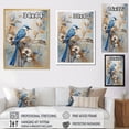 thumbnail image 4 of Designart "Simplistic Exotic Bird Floral Landscape II" Birds Of Paradise Picture Framed Canvas Art Print, 4 of 5