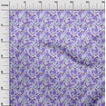 thumbnail image 3 of oneOone Cotton Silk Violet Fabric Fruits Peach Craft Projects Decor Fabric Printed By The Yard 42 Inch Wide, 3 of 4