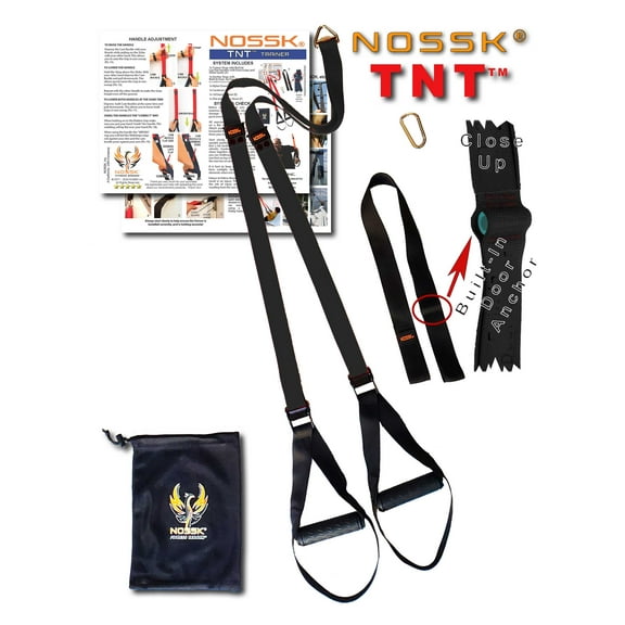 NOSSK TNT PRO Suspension Fitness Trainer (Black)