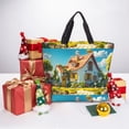 thumbnail image 6 of Picia Cozy Cartoon Backyard for Tote Bag for Women with Zipper, Gym Tote with Compartments, Laptop Work Tote Nurse Dance Yoga Bag for Sport, Travel, 6 of 7