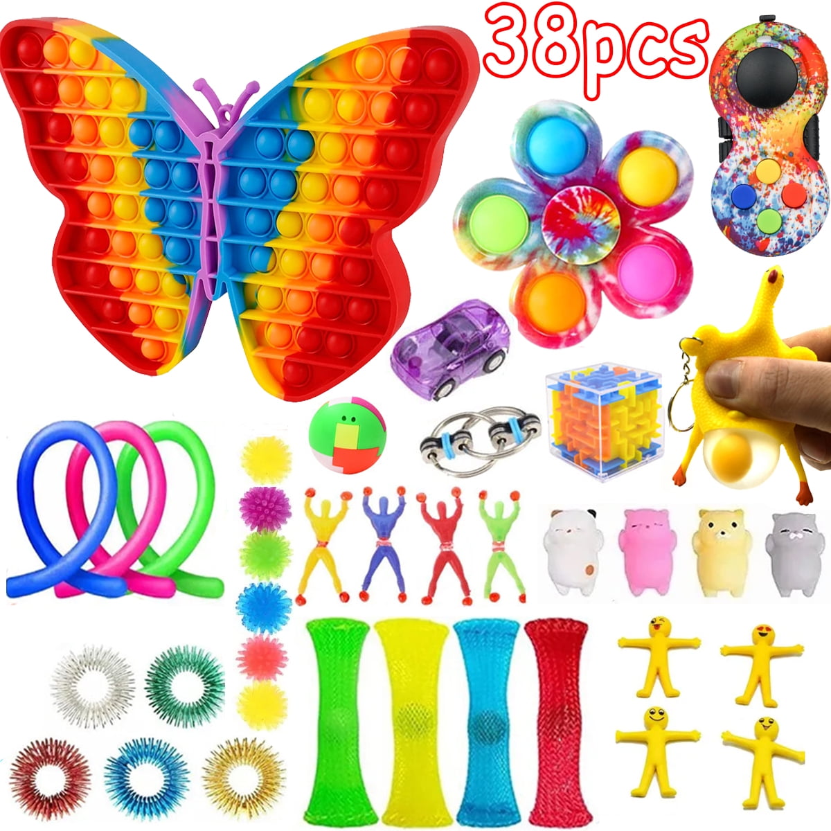 4pcs/pack Fidget Toys Set AntiStress Free Shipping Antis-tress Figet Toys US 