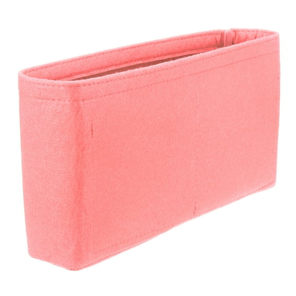 Purse Organizer Insert, Felt Handbag Shaper, 10.6"x2.2"x6", Pink