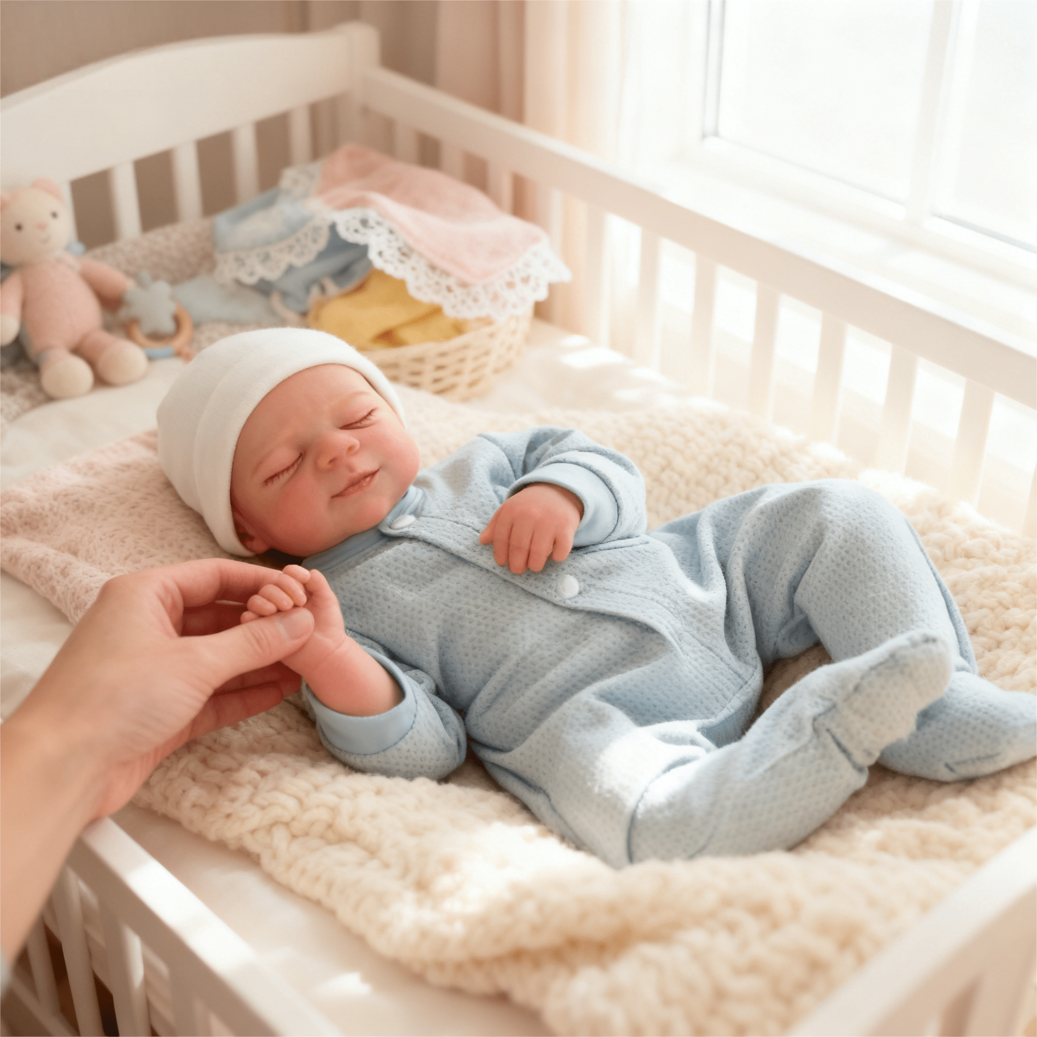 Dayoff Kids Lifelike Reborn Baby Dolls - 18 Inch Realistic Girl Baby Doll With Clothes For Kids Age 3+(No Accessories)