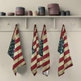 thumbnail image 4 of GZHJMY Vintage American Flag Kitchen Dish Towels Set of 4,Dishcloths,Absorbent Soft Towels Hand Towels, Tea Towels,18" x 28", 4 of 6
