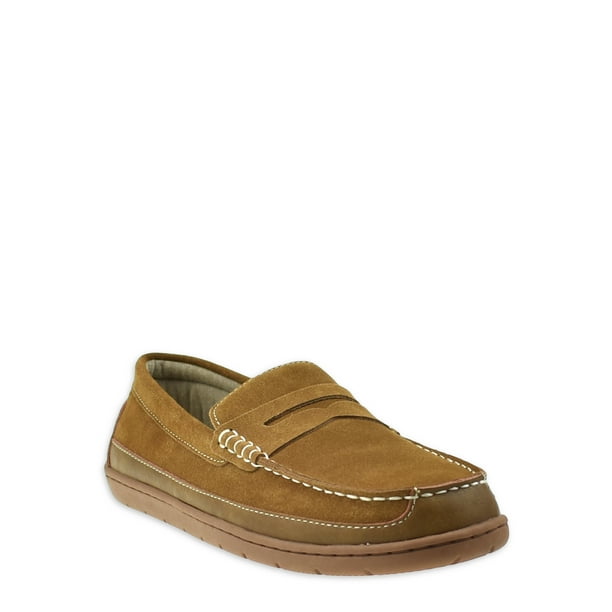 George Men's Genuine Suede Penny Loafer Slipper - Walmart.com