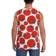 thumbnail image 4 of Bingfone Hand Drawn Tomatoes Pattern Men's Tank Tops Workout Sleeveless Tee Shirts Running Beach Tanks for Men-Large, 4 of 7