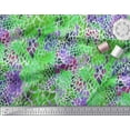 thumbnail image 2 of Soimoi Green Georgette Viscose Fabric Leopard Animal Skin Print Fabric by the Yard 42 Inch Wide, 2 of 3