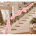 thumbnail image 3 of Christmas Pink Velvet Bows Giant Pre-Tied Vintage Christmas Tree Bows for Wedding Holiday Tree Topper Window Wall Mantle, 3 of 5