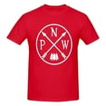 thumbnail image 5 of Pacific North West Mountain Men'S Basic Short Sleeve T-Shirt Red 4x-Large, 5 of 5