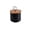 Black 260ml, variant on Jimin Ceramic Canisters Food Storage Jars with Airtight Bamboo Lids for the Kitchen Counter Serving Flour Sugar Cereal and Snacks (Black 260ml)