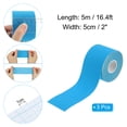 thumbnail image 2 of Uxcell 16.4ft x 2 Inch Adhesive Non-Slip Aerial Hoop Tape Athletic Tape Grip  Sports Tape, Sky Blue 3 Roll, 2 of 7