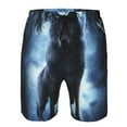 thumbnail image 4 of Kdxio Night Scene of Wolves Pattern Mens Casual Shorts - Drawstring Summer Beach Sports Shorts for Men, 4 of 9