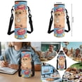 thumbnail image 7 of Bulopur Capybara School Backpack Set of 4 for Kids 17 Inch Water Resistant School Bag with Lunch Box, Pencil Case & Water Bottle Cover Cartoon Backpack for Elementary Ages 9-12, 7 of 7