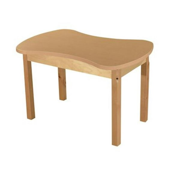 Wood Designs HPL2436C20 24 x 36 Po Synergie Jonction&44; Table en Stratifié Haute Pression avec Pieds en Bois Dur - 20 Po.