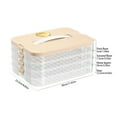 thumbnail image 5 of SDFGTstore Dumpling Storage Box with Lid Practical Food Organization Container Kitchenwares, 5 of 9